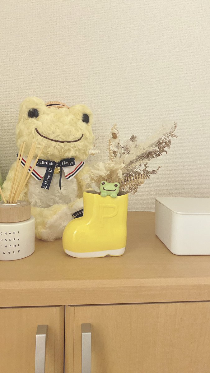TheFrog0113's tweet photo. 使い道、いろいろ!
陶器でできたフラワーベース🌼
ピクルスが顔を出しててかわいい☺️
6/1(月)に発売の「かえるのピクルス×studio CLIP」コラボアイテムをお試しさせていただきました。@studio_clip をぜひチェックしてねぇ
#かえるのピクルス #picklesthefrog
#PR #studioclip #スタディオクリップ https://t.co/zxYvPEaSPN