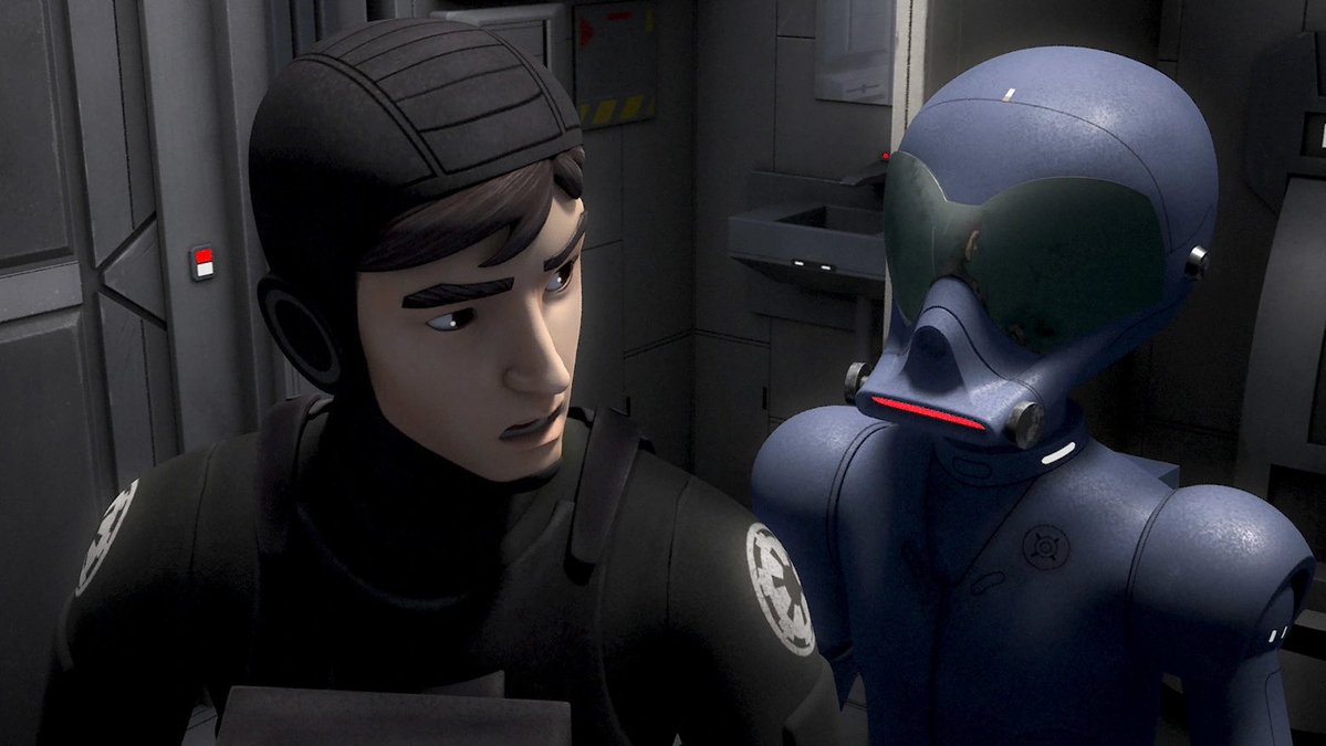 SWPraxeum's tweet photo. Wedge gets interrupted mid-piss by AP-5 and it’s the best episode of Rebels https://t.co/oIChX9hiK2