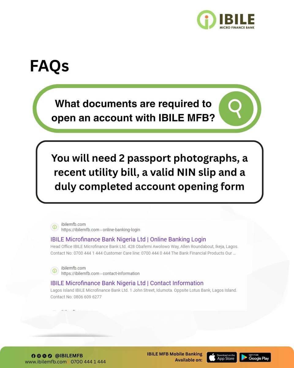 IBILEMFB's tweet photo. Got further enquiries? 

Send us a DM or reach out to our team at info@ibilemfb.com

#ibilemfb #faqs #IBILEhelp https://t.co/Q2jpsBBC5G