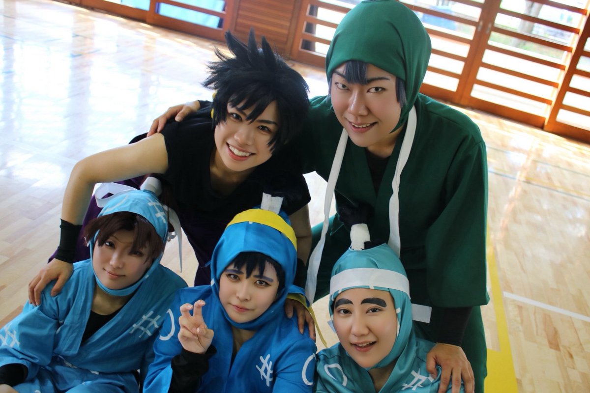 e__na2525's tweet photo. #不運だぁ〜忍者大運動会0531

____用具委員会で最後撮影📸____

             運動会頑張ったな。

_____________________________

写真は虎若が撮ってくれました！

作兵衛は、きっと
同室を探しに行っている← https://t.co/vWIZ49GyCb