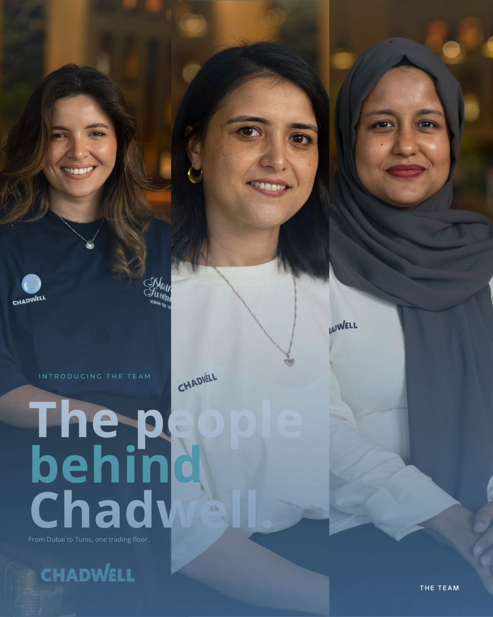 Chadwell_Int's tweet photo. We'd like you to meet the people behind Chadwell. 👋
 
From Dubai to Tunis, one trading floor. Different roles, different cities, one shared purpose.

Want to be part of the Chadwell team? We'd love to hear from you.

📧 hr@chadwellinternational.com 
🔗 https://t.co/nMzcnFRuAw https://t.co/n9jaWW0YI6