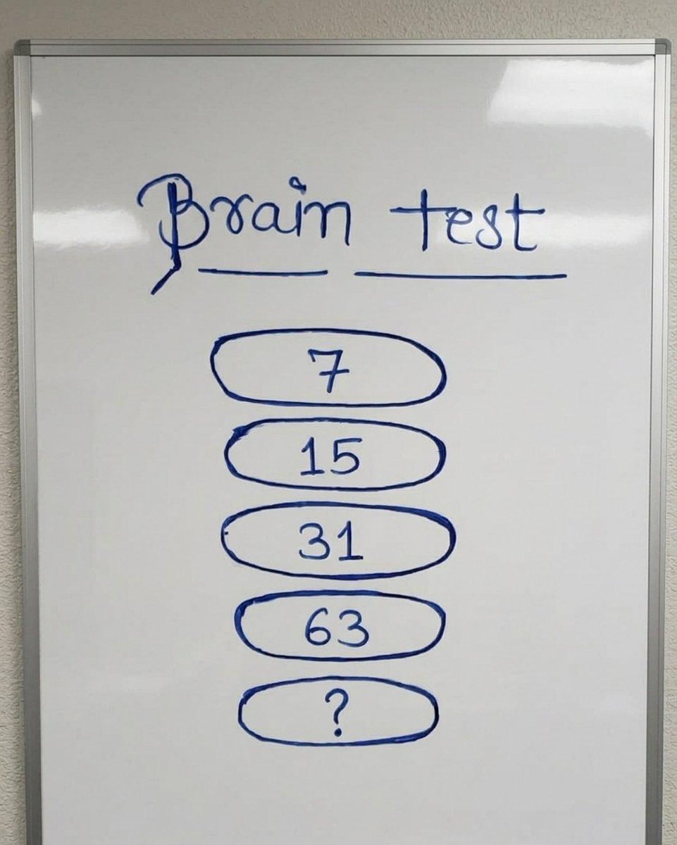AlexaK712's tweet photo. Only For Top iQ level 

What's the next number? https://t.co/3JPjeI8CfX