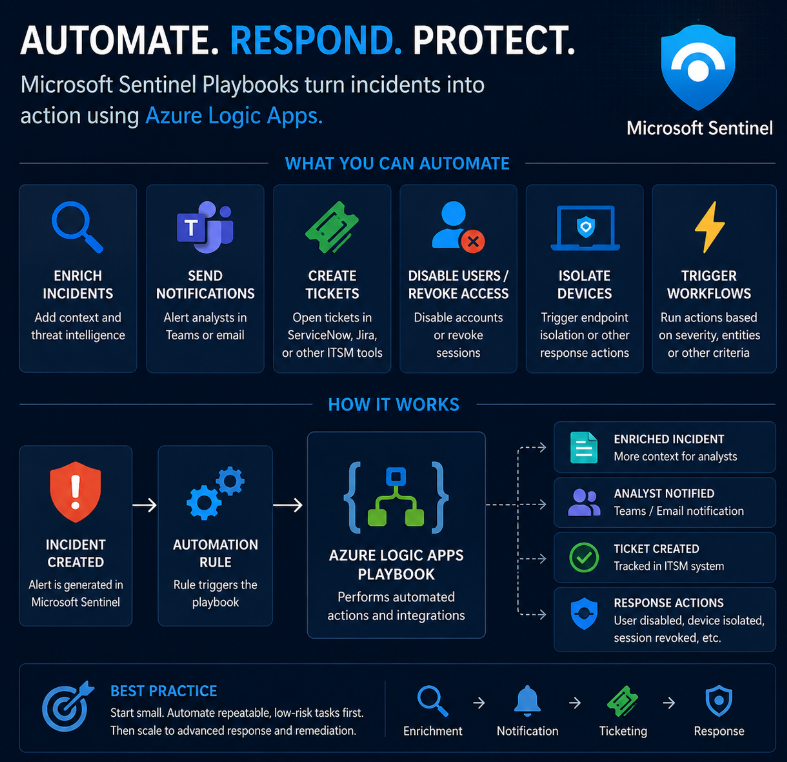 EduardsGrebezs's tweet photo. Generate playbooks using AI in Microsoft Sentinel generally available (GA)

https://t.co/2Nvjs4Wg52

#MicrosoftSentinel #SOAR #LogicApps #MicrosoftSecurity #CyberSecurity #SIEM #SOC #Automation #IncidentResponse https://t.co/KleKgb6Ye1