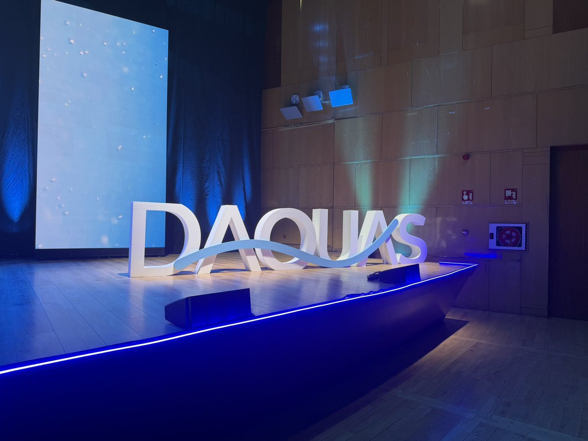 DAQUASagua's tweet photo. Arranca el 38º #CongresoDAQUAS2026 con la apertura institucional del congreso con @JesusMazaBurgos, presidente de DAQUAS, @CarlosNovilloPi, Consejero de Medio Ambiente, Agricultura e Interior  de la Comunidad de Madrid y @Hugo_Moran, Secretario de Estado de Medio Ambiente. https://t.co/u5t52ynuCI