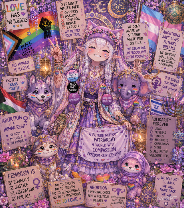 iNyansan's tweet photo. In honor of pride month, and one of my favorite creators/vtubers, i submit this image, that truly shows what she is all about! @powdury https://t.co/rzm8jGs4m1