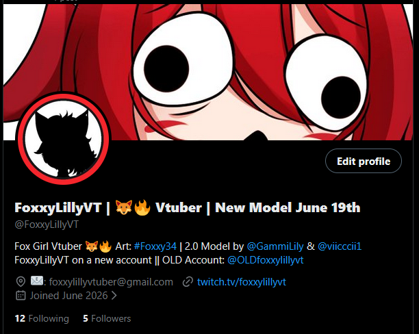 OLDfoxxylillyvt tweet picture