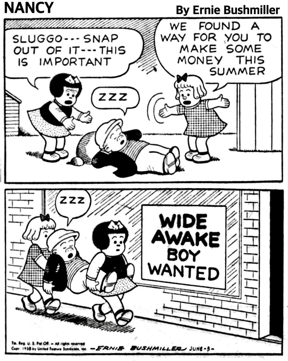 Nancy Comics by Ernie Bushmiller tweet media