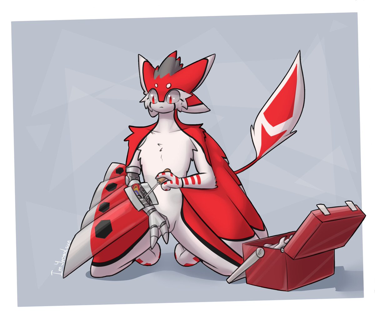 ImYporolsya's tweet photo. Avali fixing his arm for BelphegorRabbit

#Avali #Art #Furry #Anthro https://t.co/O33JVIQ1pA