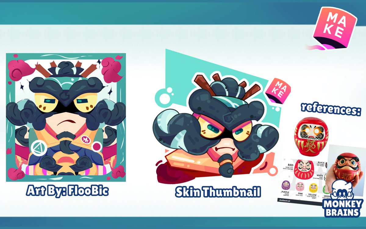 Makaka_Brains's tweet photo. Crustacean, came from the Valley of Cherry Blossoms, bringing with him his friends - Darumas, in order to win the Champion's Cup together!⛩️⛩️ #supercellmake 

Meet: Daruma Ronin Clancy!!
 https://t.co/cjw1tQyFe4 https://t.co/ri0bUosjVW