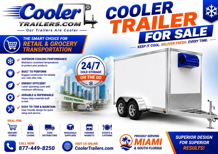 CoolerTrailers's tweet photo. Miami event caterers: Need cooler trailers for sale?
Multi-unit = Art Basel domination. Miami Beach + Wynwood + Brickell + cruise terminal simultaneous, 115V electric, premium event positioning.
Strategy: https://t.co/yiSi5C97po
#Miami https://t.co/ApsFPIW9Ov