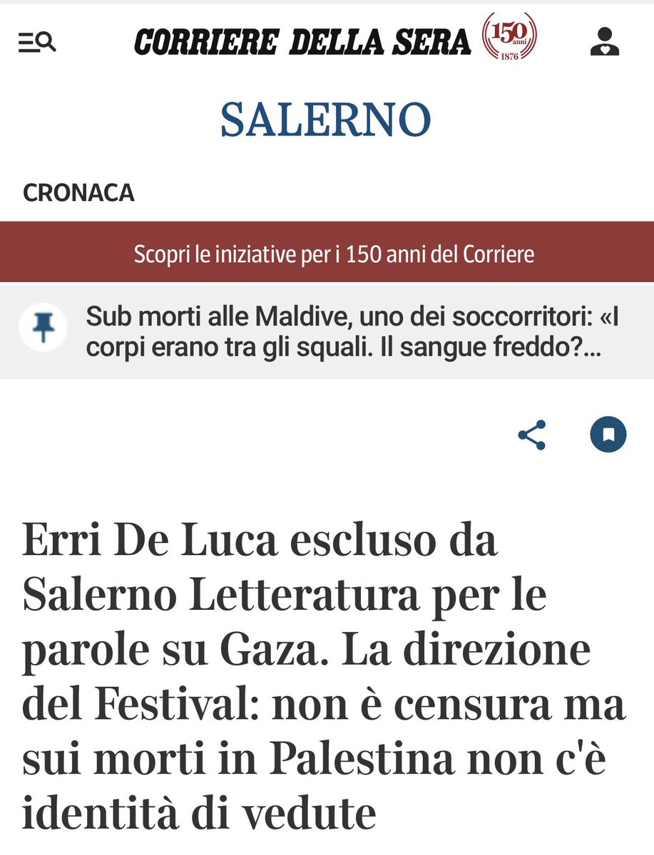 robdellaseta's tweet photo. Non condivido molte delle cose dette recentemente da #ErriDeLuca su #Israele, #Palestina, #Gaza, ma trovo questa una ignobile sciocchezza: più ignobile che sciocchezza, miscuglio indigesto di ignoranza, fanatismo ideologico e chiacchiera da bar https://t.co/Dcoa5BjVcl