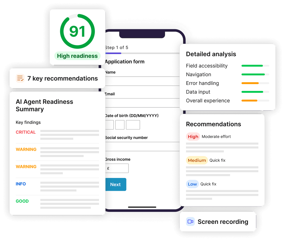 ZukoAnalytics's tweet photo. 🤖Do you know if AI agents can complete your forms? You do now!

Introducing Agent Score from Zuko - an audit tool that works through your form and tells you all the issues that might trip AI agents up with a score out of 100.

Test it out here 👉 https://t.co/BuOc4IuDc5 https://t.co/nFljqDZAZ5