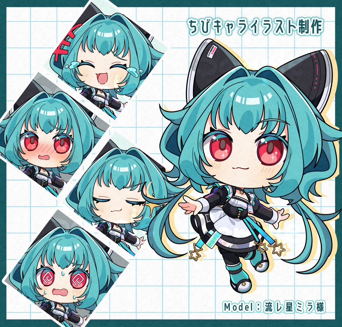 LOGRAY_37's tweet photo. 【 works 】

VTuber様 ちびキャラ

#commission 
#ちびキャラ 
#イラスト依頼 https://t.co/gw7NtNVORe
