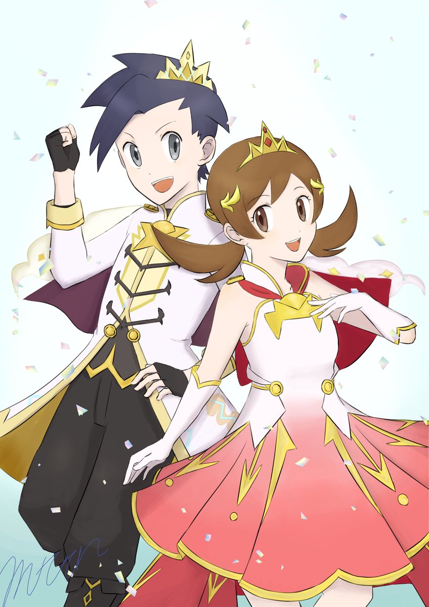 maccaroni_umai's tweet photo. ネオ・チャンピオンおめでとう〜！

#pkmn #ポケマスアート https://t.co/uttyGnsetK