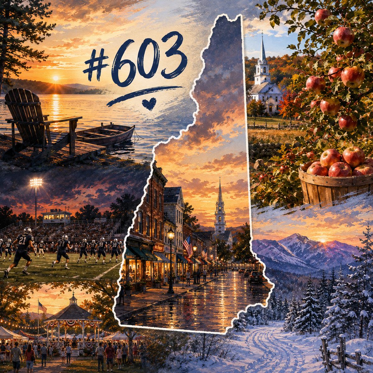 ryankbilodeau's tweet photo. Happy 603 Day!

What makes New Hampshire special isn't just its natural beauty (though the mountains, lakes, forests, and coastline certainly help). It's also a place where citizens have an unusually direct voice in government.

With the largest state legislature in America, 400 representatives who earn just $100 a year, New Hampshire's citizen legislature reflects the idea that government should remain close to the people it serves. Public hearings are a way of life here, and ordinary citizens can still walk into the State House and make their voices heard.

It's a state that values independence, education freedom and school choice, community, and the freedom to chart your own path. Whether it's parents having more educational options for their children, entrepreneurs building something from the ground up, or citizens actively participating in government, New Hampshire has a culture that empowers people rather than institutions.

Those values, combined with the unmatched beauty of the Granite State, are what make the 603 such a remarkable place.

Happy 603 Day, New Hampshire.

#603Day #NewHampshire #GraniteState