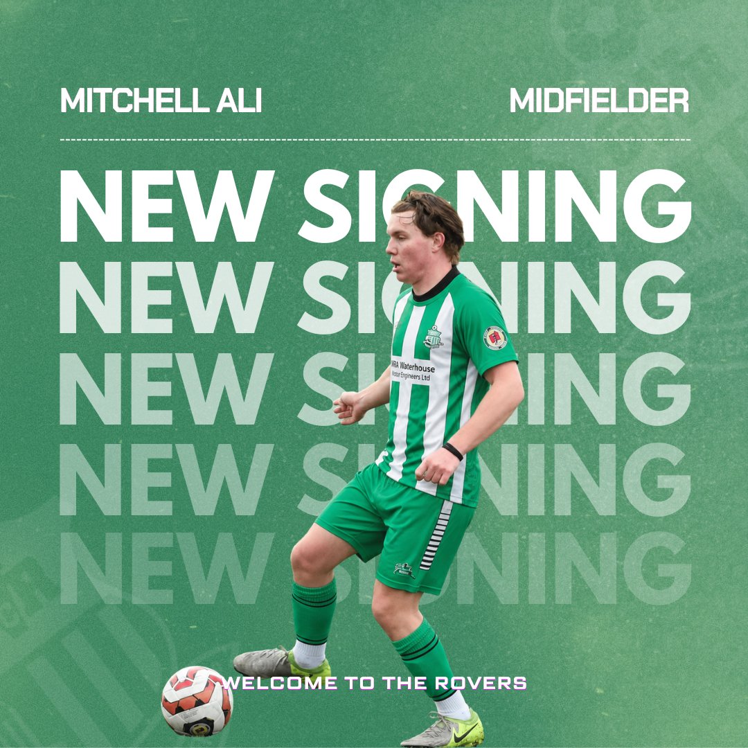 GWRovers's tweet photo. ✍🏻𝑾𝑬𝑳𝑪𝑶𝑴𝑬, 𝑴𝑰𝑻𝑪𝑯𝑬𝑳𝑳 𝑨𝑳𝑰!✍🏻

We're thrilled to confirm Mitchell Ali has verbally agreed to join the club for the 2026/27 season.

Mitchell's a ball-carrying midfielder with a great eye for a pass who has scored over 100 goals in 4 seasons. Let's get to work! 🟢⚪️ https://t.co/48pAKE8Y6R