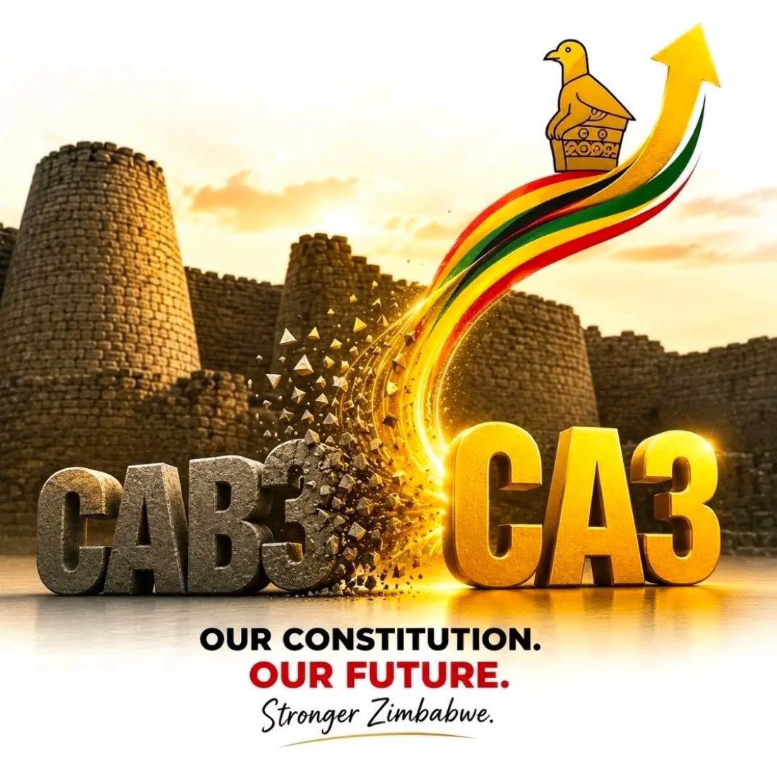 NcubeRonad's tweet photo. The citizens of Zimbabwe have maintained a calm, resolute, and confident stance as the Constitutional Amendment Bill No. 3 progresses through Parliament, aligning with the expectations of citizens who overwhelmingly supported the bill during nationwide public consultations. 

Across all provinces, communities demonstrated a clear desire for constitutional continuity anchored on national stability, development, and the consolidation of gains realized under the country's reform trajectory. Contrary to alarmist narratives, the national mood remains measured, peaceful, and focused on the democratic processes unfolding within Parliament. 

#CAB3theWayToGo