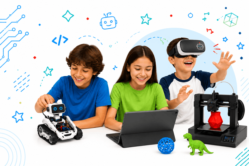 rockbotic_com's tweet photo. 🤖🌞 Este verano, la tecnología se convierte en aventura.

En Rockbotic, niños y niñas de 7 a 12 años aprenderán jugando con robótica, videojuegos, IA, realidad virtual y diseño 3D.

📅 Del 22 jun al 31 jul
📅 Y del 31 ago al 4 sep
🕘 9:00–14:00
▶️https://t.co/nQ2c4F2Bzw https://t.co/EydruU6gCv