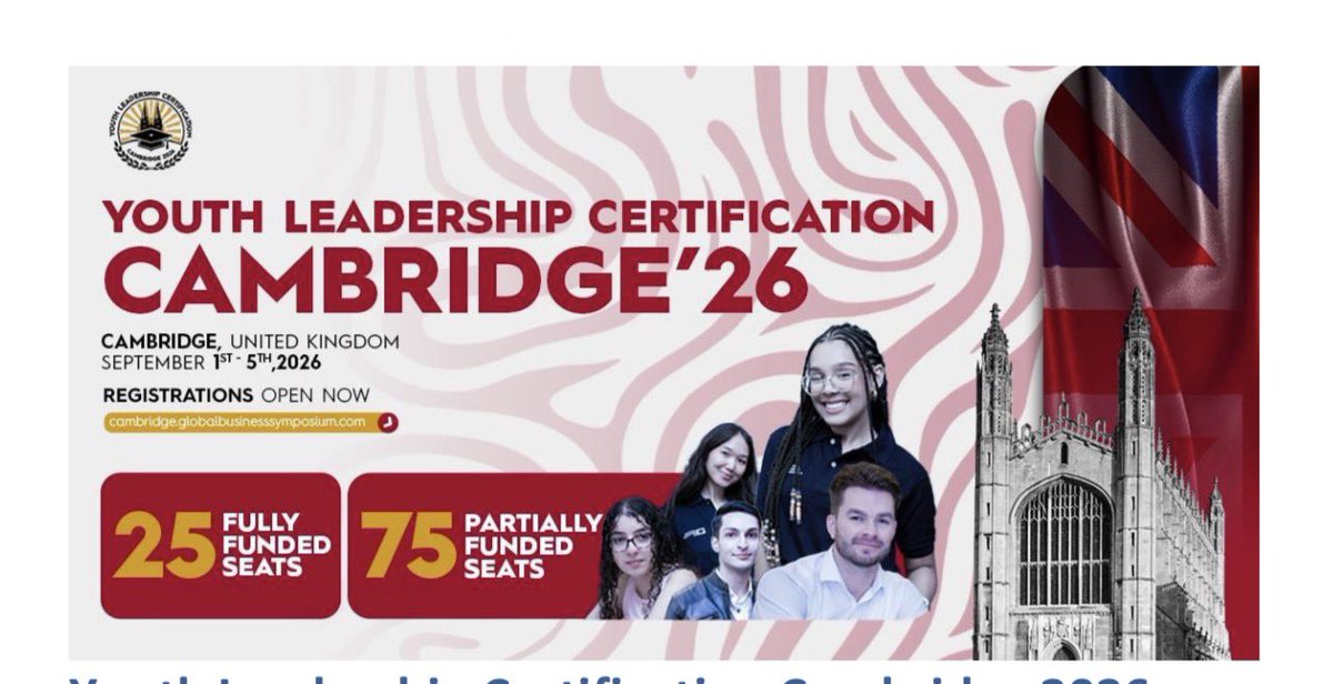 AkoiRoberts's tweet photo. becoming a global changemaker! Please ensure that the following application link: https://t.co/EGd5s3y5gN https://t.co/uMsGopCxpa