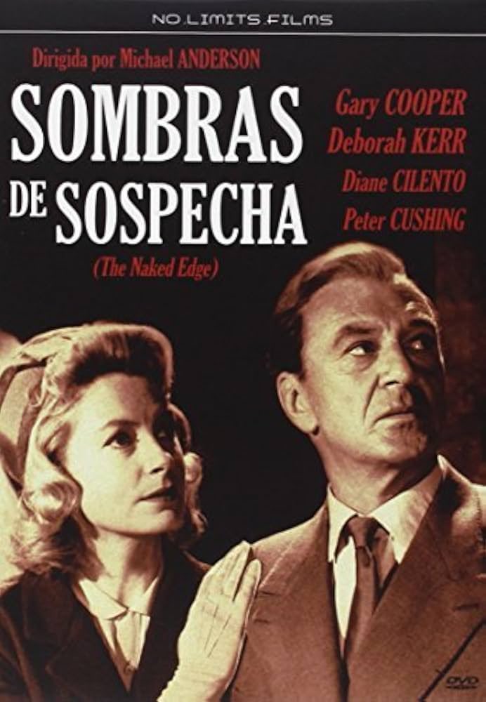 Joan1986_'s tweet photo. SOMBRAS DE SOSPECHA (Michael Anderson, 1961). Thriller de corte hitchcockiano (¡lo que hubiese sido esto en sus manos!), entretenida y bellamente iluminada y fotografiada. La dupla Cooper-Kerr es más que suficiente para engancharte y el desarrollo es dinámico y sombrío. Molona. https://t.co/QwOJ1AuFWo