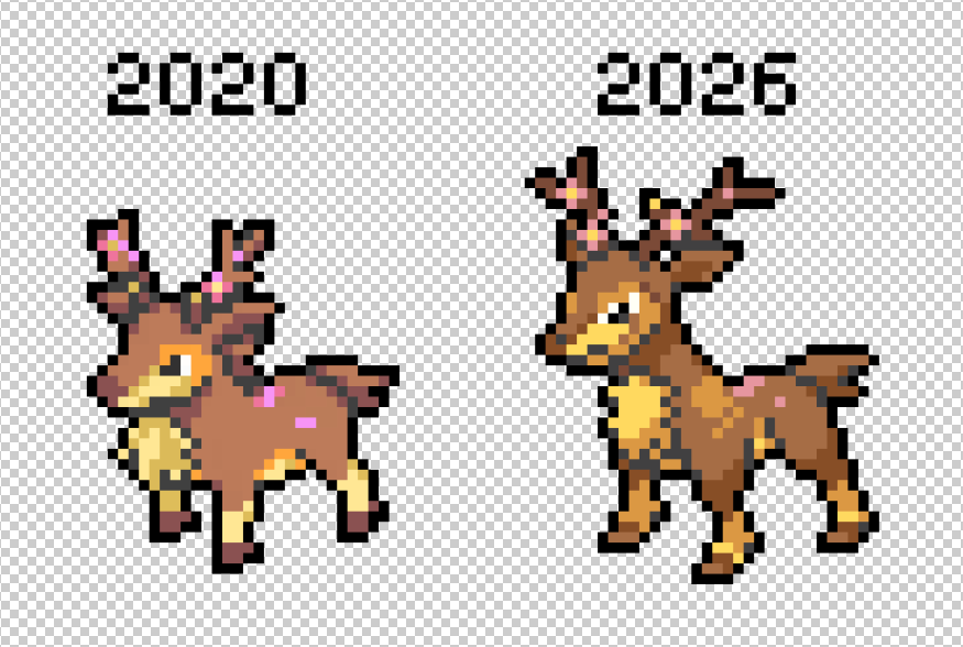ImaginatorDX's tweet photo. Version final de Haydaim terminé, avec un petit comparatif avec sont sprite que j'avais fait en 2020. Les speedpaints vont bientôt être de retour les amis 👀 https://t.co/YqVbmo48RE