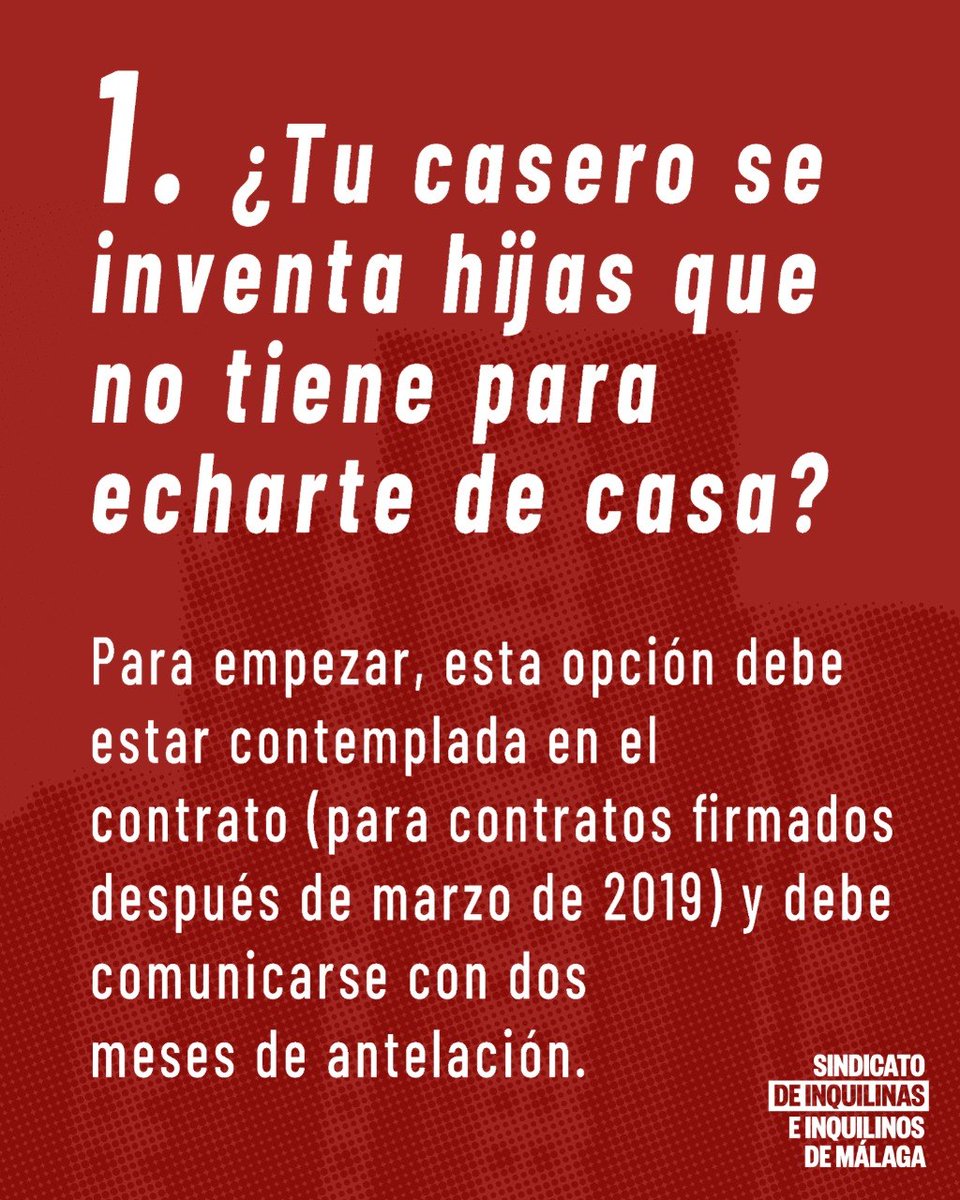 InquilinatoMLG's tweet photo. ¿TU CASERO SE INVENTA HIJAS QUE NO TIENE PARA ECHARTE DE CASA? 🤔

Todos los meses nos encontramos con historias parecidas: caseros que se inventan necesidades que no tienen y que OCULTAN PROPIEDADES mientras nos cuentan historietas alucinantes 👇🏽 https://t.co/AQop7jReF8