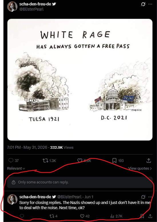 JC1964JC's tweet photo. @11975MHz And it NEVER FAILS. These ghouls post shit and then don't 'have it in them' to defend their idiotic tastes. https://t.co/0iZg8tfMrm