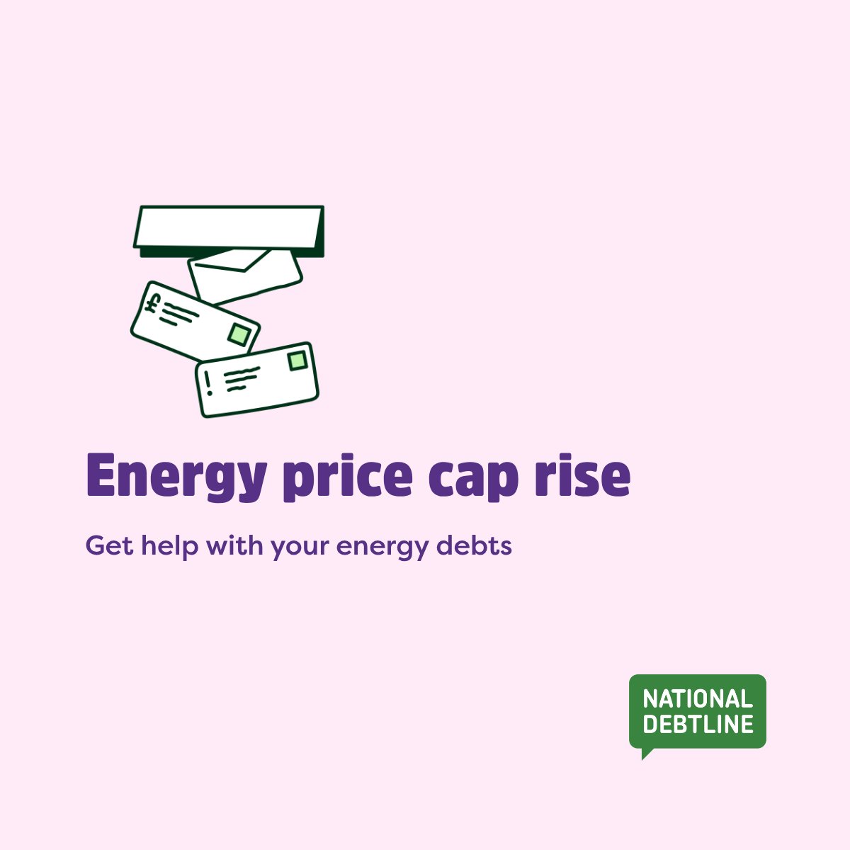 natdebtline's tweet photo. Last week's announcement that the energy price cap will rise again from July will be worrying for many households already finding it hard to keep up with essential bills.

Need help in dealing with your debts? Get in touch today. https://t.co/AXIjNmjzyT https://t.co/AAxj9SEeU6