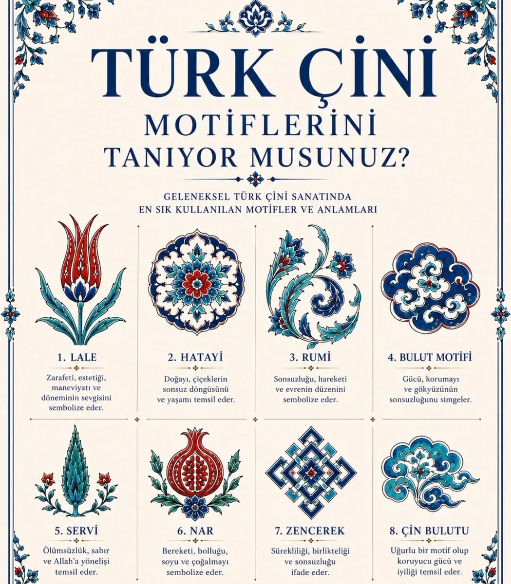 TamgaSanat's tweet photo. Türk çini motiflerini tanıyor musunuz? https://t.co/qzwkLxLe7Q