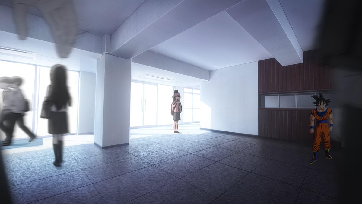 BocchiTheDaily's tweet photo. This shot in the intro really encapsulates the show to me, especially Hitori's early feelings of how isolated and alone she feels. with the whole world rushing by and the people around her being in gray scale https://t.co/EBTO4g5SRo