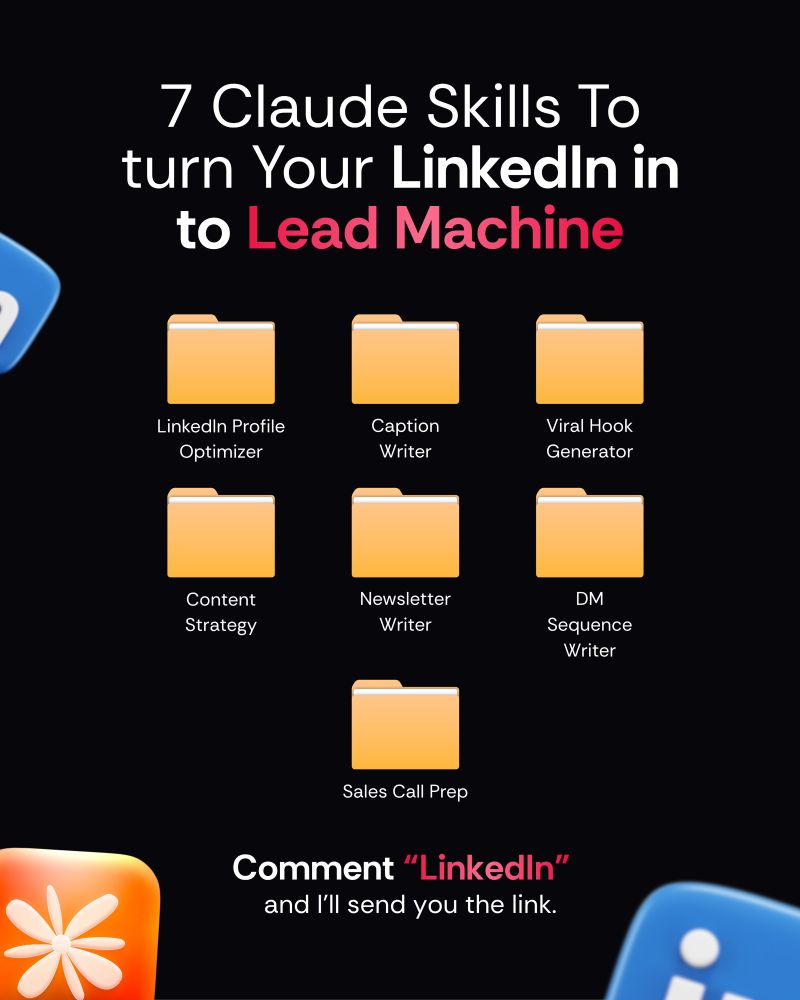 Mohd_Aasif_01's tweet photo. LinkedIn growth isn't about hacks.

It's about:

→ Value

→ Engagement

→ Trust

→ Patience

Most people quit too early.

Consistency wins.

What's the most underrated growth factor? 👇

"Comment "LinkedIn" and I'll send you the link. https://t.co/DQrfdP3nO9