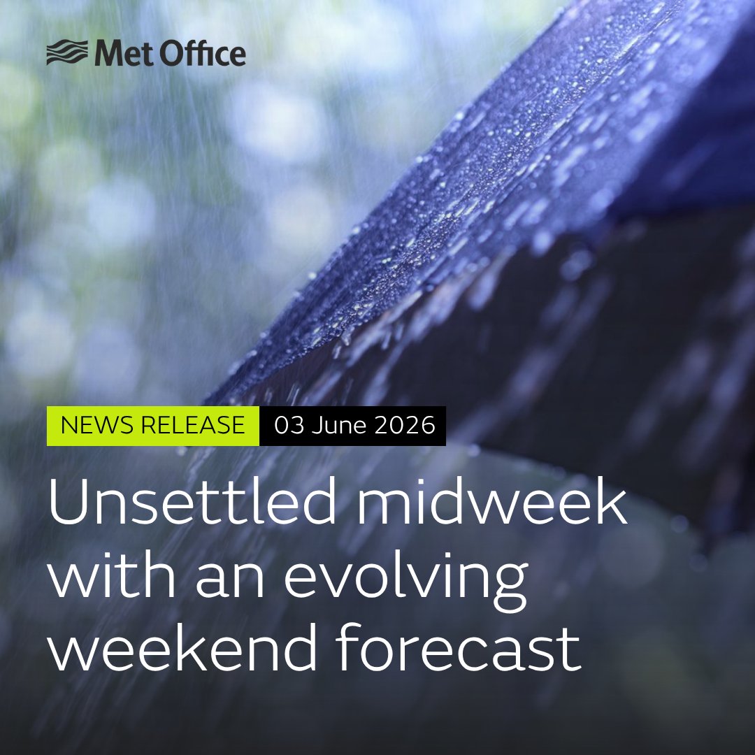 metoffice's tweet photo. What's the forecast for the next 5 days? 🌦️

We'll have showers, sunny spells and blustery conditions at times.

Read our latest news update ⤵️
https://t.co/xGPtrSJdFV https://t.co/uPgcbZ9XWr