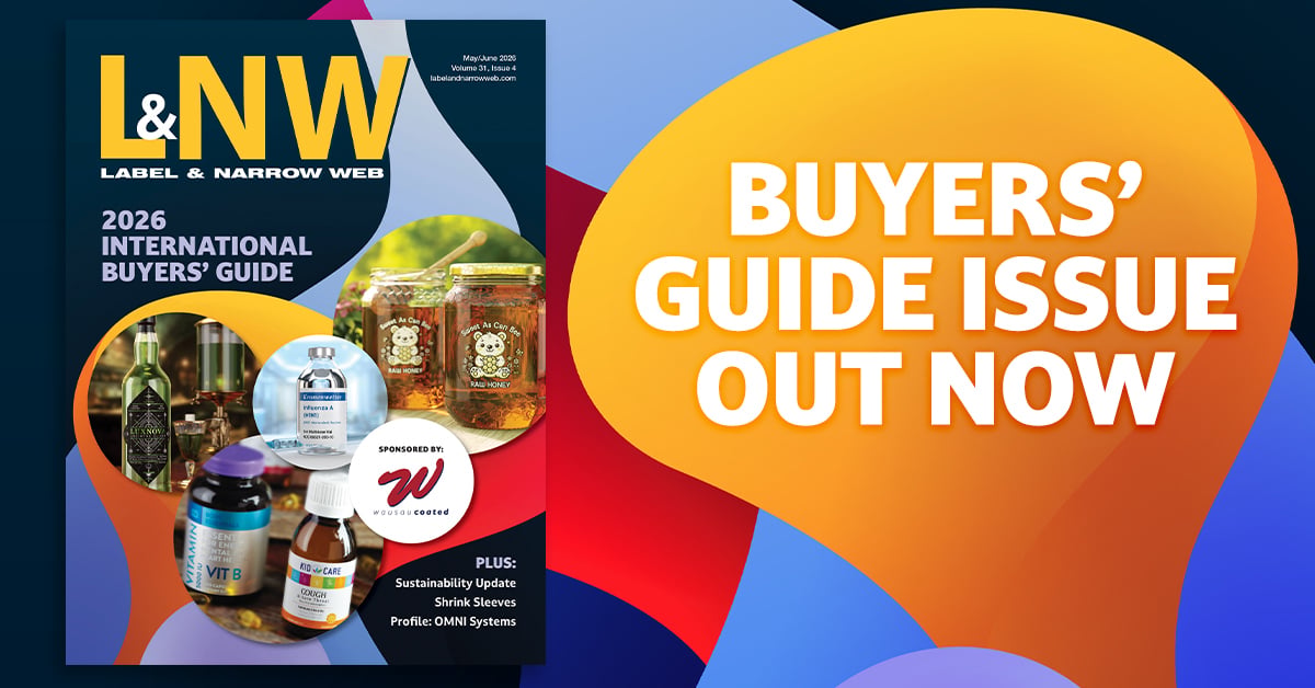 LabelAndNarrow's tweet photo. The May/June issue of L&amp;NW is now available! Our popular International Buyers' Guide is accompanied by features on shrink sleeves, sustainability, and OMNI Systems. https://t.co/5kmnCe8dfd