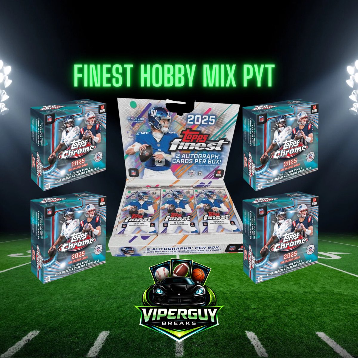 viperguy_82's tweet photo. Feels like a good day to rip some @Topps Finest Football - head over to @Whatnot and check this one out ripping tonight starting at 8pm!

https://t.co/dI8uGXSSx0 https://t.co/uJSmHACerp