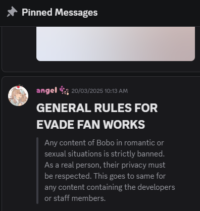 luniealizz's tweet photo. @DaughterCutecor screenshot from the official evade discord server if you need ^.^ https://t.co/J8oXtEnlSw