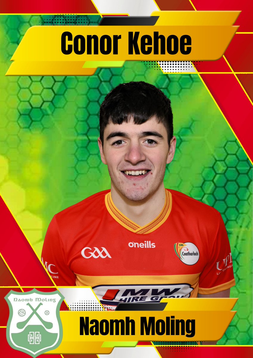 Carlow_GAA's tweet photo. 🏆Continuing with the @Carlow_GAA Senior Hurlers who will represent the county with pride in the Joe McDonagh Cup Final in Croke Park on Saturday at 3.45pm.

Today we bring you the eight players on the panel from the hurling stronghold of @NaomhMoling  

🇲🇱🥎🇲🇱Ceatharlach Abú https://t.co/eyWNzlXILY