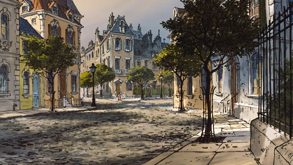 reminiscinbby's tweet photo. paris in disney's the aristocats (1970) https://t.co/X8IGWWfIRV