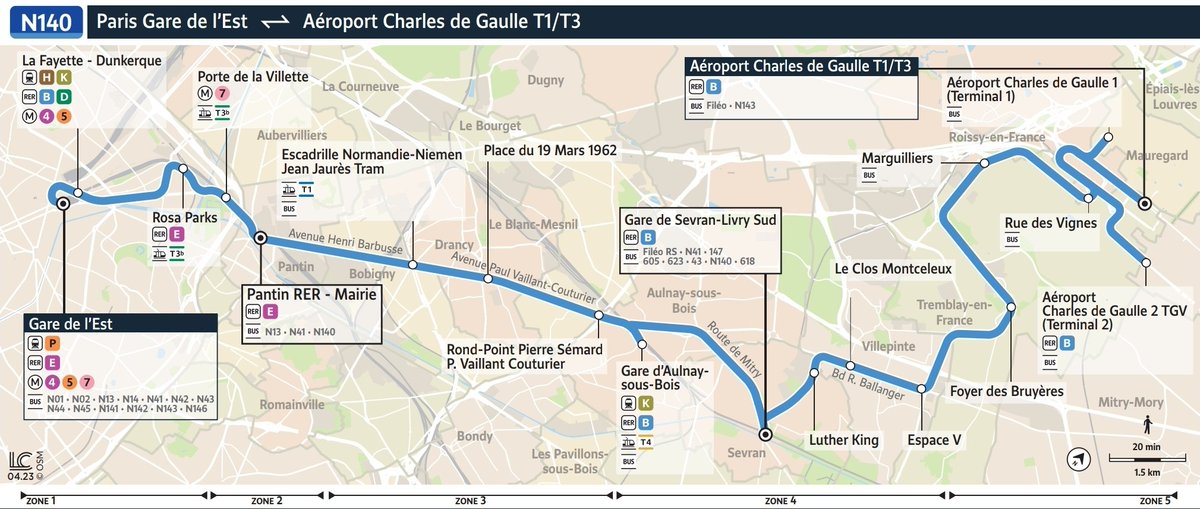 LeGraphiqueur's tweet photo. Comme pour l’Express 93, l'exploitation des N140/N143 par la DSP6 est un non-sens. La DSP39 (Express Roissy), déjà rompue aux flux de la A1 via le 350 et 9517, serait bien plus pertinente pour assurer cette continuité opérationnelle vers Paris. L'efficience, encore et toujours... https://t.co/s13chkSWcq