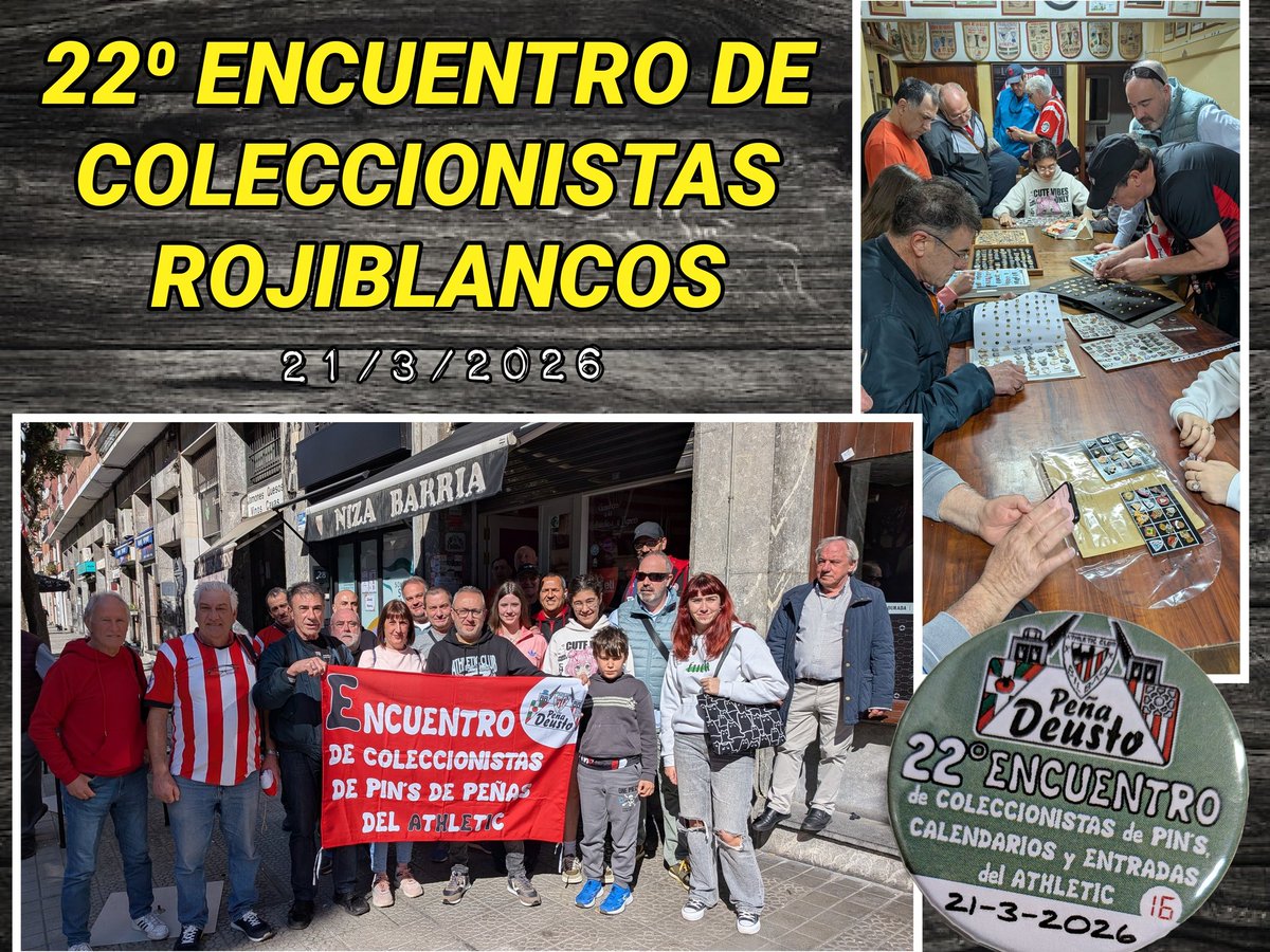penadeusto's tweet photo. Una nueva edición del Encuentro de Coleccionistas rojiblancos en la sede de la Peña Deusto, y ya van 22.

#peñadeusto 
#athleticclub https://t.co/4OFxjbkjQB