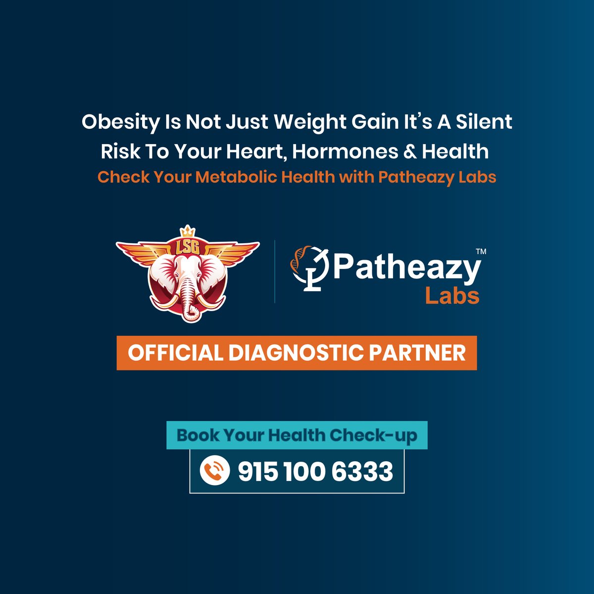 PatheazyLabs's tweet photo. India’s obesity challenge isn’t just about weight- it’s about changing lifestyles, processed foods, stress, and reduced physical activity.
Take a step toward prevention. Know your numbers. Understand your metabolic health.

📞 Book your Health Package: 9151006333

#Awareness https://t.co/Xr4G3Mo5uG