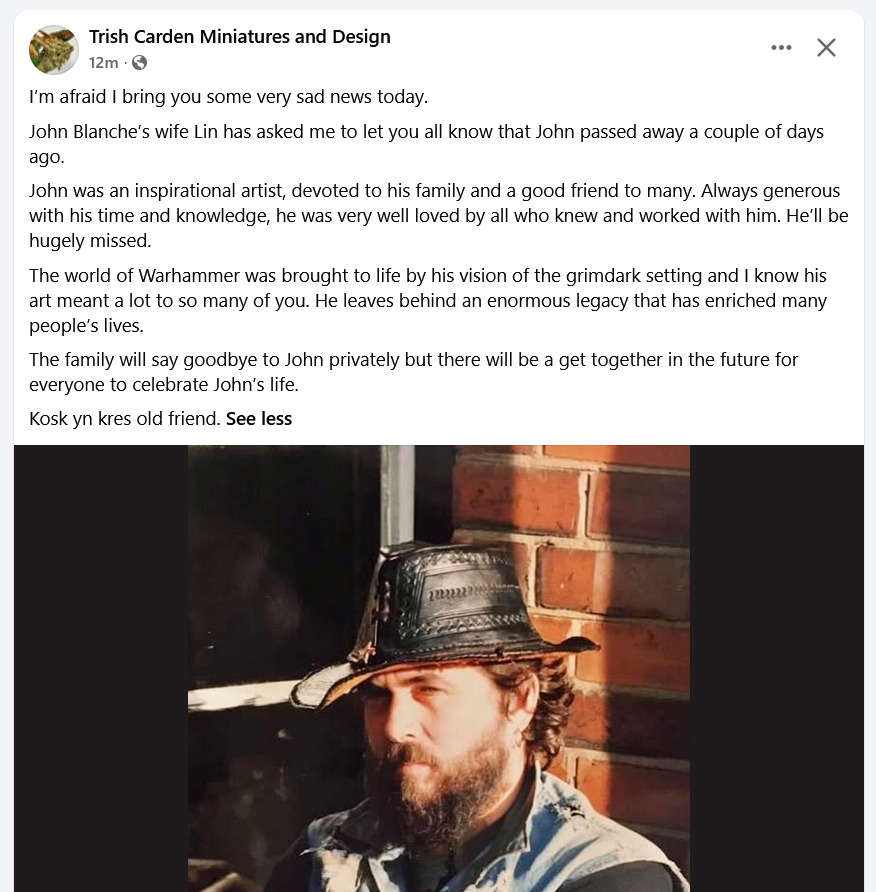thirdmanuk's tweet photo. Sad news https://t.co/djFvtT5RE6
