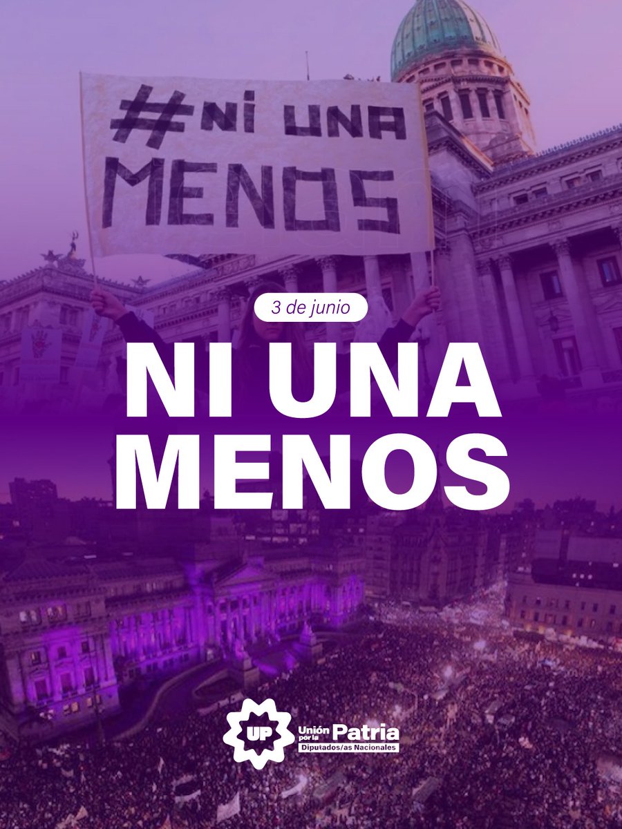 Diputados_UxP's tweet photo. 3 de junio 2015 • A 11 años del primer #NiUnaMenos, volvemos a movilizarnos en todo el país contra la violencia machista.  

El compromiso es permanente: seguir construyendo una Argentina sin odio, que garantice la igualdad de género y el acceso a más derechos. https://t.co/FMN9x5UPfa