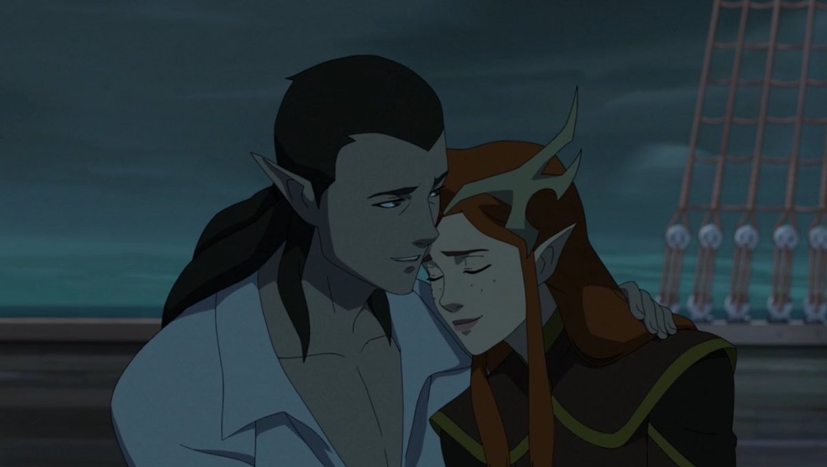 wirelightss's tweet photo. #LVMSpoilers #TheLegendOfVoxMachina
.
.
.
.
.
.
.
.
.
.
.
.
.
.
the way kiki relaxes as soon as vax's hand touches her face and he tells her "you are the woman i love", the concern, the support and the love in one scene. https://t.co/CyzKA3eaL2