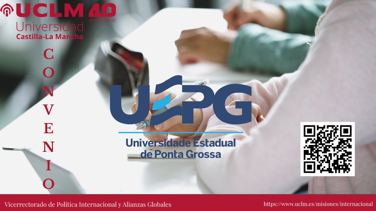uclm_inter's tweet photo. ✈️🇧🇷 ¡Nuevos destinos y más fronteras que cruzar!

La @uclm_es estrecha lazos con la @uepgoficial (Brasil) a través de un nuevo acuerdo de colaboración. Una alianza pensada para potenciar la movilidad de nuestros estudiantes y el intercambio cultural🌍🎓 https://t.co/jKDQfLd5gX