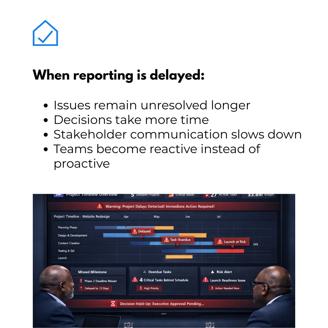 getVerifAI's tweet photo. In estate development, reporting isn’t routine, it drives decisions.
Delayed updates reduce visibility, slow communication, and delay issue resolution.
Structured reporting keeps teams aligned and risks visible early.
How is your team improving reporting efficiency?
#getVerifAI https://t.co/L4LVHsMbh3
