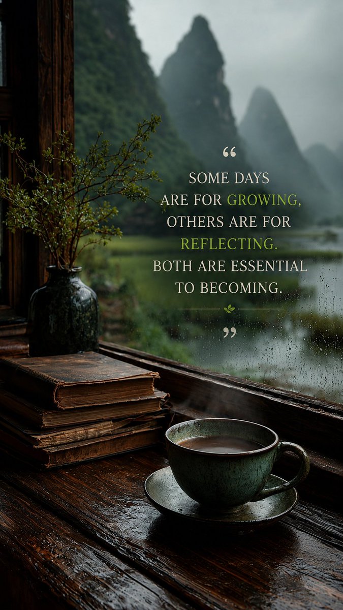 Im_Alien_X's tweet photo. "Not every storm is meant to disrupt your life. Some come to clear your mind and water your soul." ☕🌿🌧️
#DeepThoughts #NatureWisdom #RainyMood #CalmMind #GrowthMindset #QuietMoments #SoulHealing #LifeLessons #PositiveVibes #PeaceWithin https://t.co/G2dYNrA5Pu