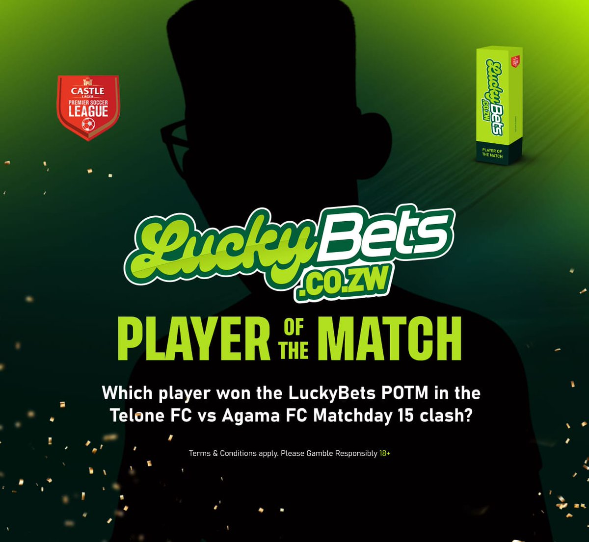 luckybetscozw's tweet photo. ⚽ Have you been following the action?

Which player won the LuckyBets Player of the Match award in the TelOne FC 🆚 Agama FC Matchday 15 fixture?

Comment your answer below.

🎁 10 lucky winners will walk away with a $3 FREEBET each!

#LuckyBetsPOTM
#LuckyBets
#FeelingLucky
#ZPSL