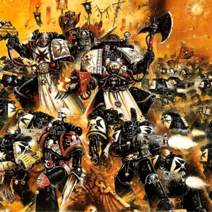 RoytaMustDie's tweet photo. Just read that John Blanche has passed away. A seminal artist, that laid a foundation for so much sci-fi works that were inspired by his contribution to Warhammer.

Rest in peace. https://t.co/ljohuOYw4e