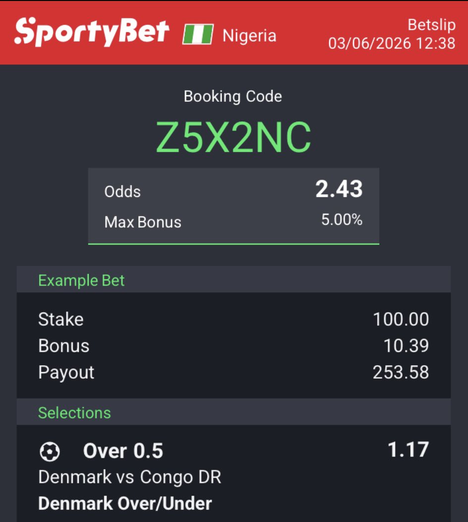 WATIMAGBOHh's tweet photo. Soft 2,3 &amp; 4 odds.

Z5X2NC

XRKCXB

NRL4U1

Stake responsibly!📣 https://t.co/evzyV3GHI3