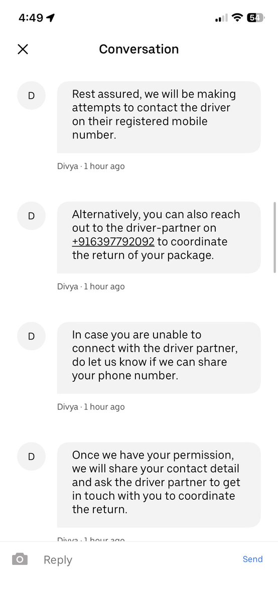 divpuri's tweet photo. @Uber @Uber_Support parcel delivery not done and ur delivery rider is asking for money to return the parcel. What scam is going on? https://t.co/C9BuFwg20C